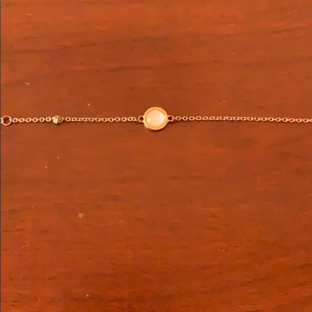 White stone bracelet